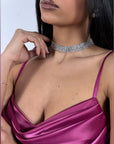 Collana Tennis Argento