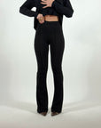 Pantaloni Zampa Modellanti Nero