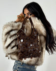 Borsa Chicca Marrone