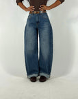 Jeans Balloon con Cintura
