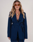 Tailleur Office Gessato Blu
