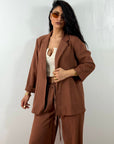 Tailleur Casual Marrone