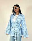 Giacca Pois con Cintura