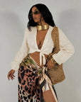 Camicia Crop 100% Lino