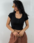 Maglia Crop Serafino