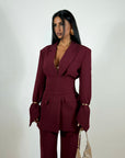Tailleur Roxane Bordeaux