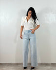 Jeans Wide Leg Chiaro