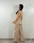 Coordinato Velvet Lines Beige