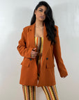 Giacca Oversize Cannella