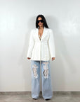 Blazer Rihanna Bianco