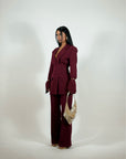 Tailleur Roxane Bordeaux