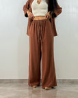 Tailleur Casual Marrone