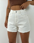 Shorts Denim Bianco
