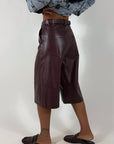 Bermuda Ecopelle Bordeaux