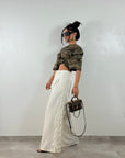 Pantalone Lace Side Panna