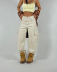 Jeans Balloon Cargo Panna
