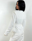Blazer Consuelo Righe Bianco