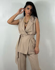 Coordinato Velvet Lines Beige