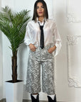Bermuda White Animalier