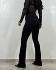 Pantaloni Zampa Modellanti Nero