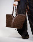 Borsa Suede Marrone