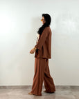 Tailleur Casual Marrone
