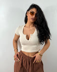 Maglia Crop Serafino