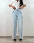 Jeans Wide Leg Chiaro