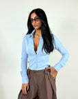 Camicia Slim Fit Azzurra