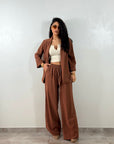 Tailleur Casual Marrone