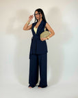 Tailleur District Blu Notte