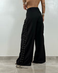Pantalone Lace Side Nero