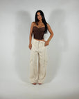 Pantalone Cargo Lino