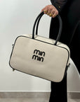 Borsa Canvas Miu Nera