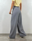 Pantalone Piegone Grigio Chiaro