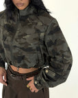 Jacket Crop Army
