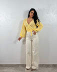 Jeans Wide Panna
