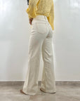 Jeans Wide Panna