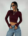 Maglia Cropped Termica