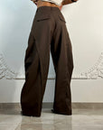 Pantalone Balloon Marrone