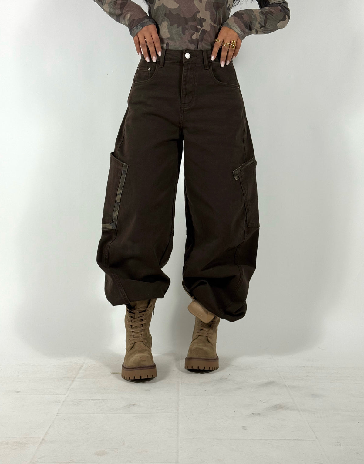 Jeans Brown Military