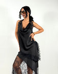 Top Satin e Pizzo