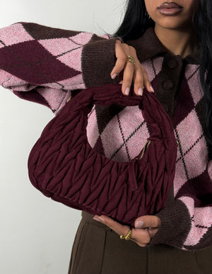 Borsa Hobo Bordeaux