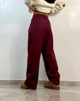 Pantalone Napoli Bordeaux Felpato