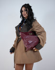 Borsa Intrecci Bordeaux