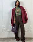 Blazer Oversize Bordeaux