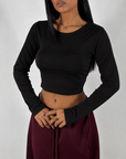 Maglia Girocollo Crop