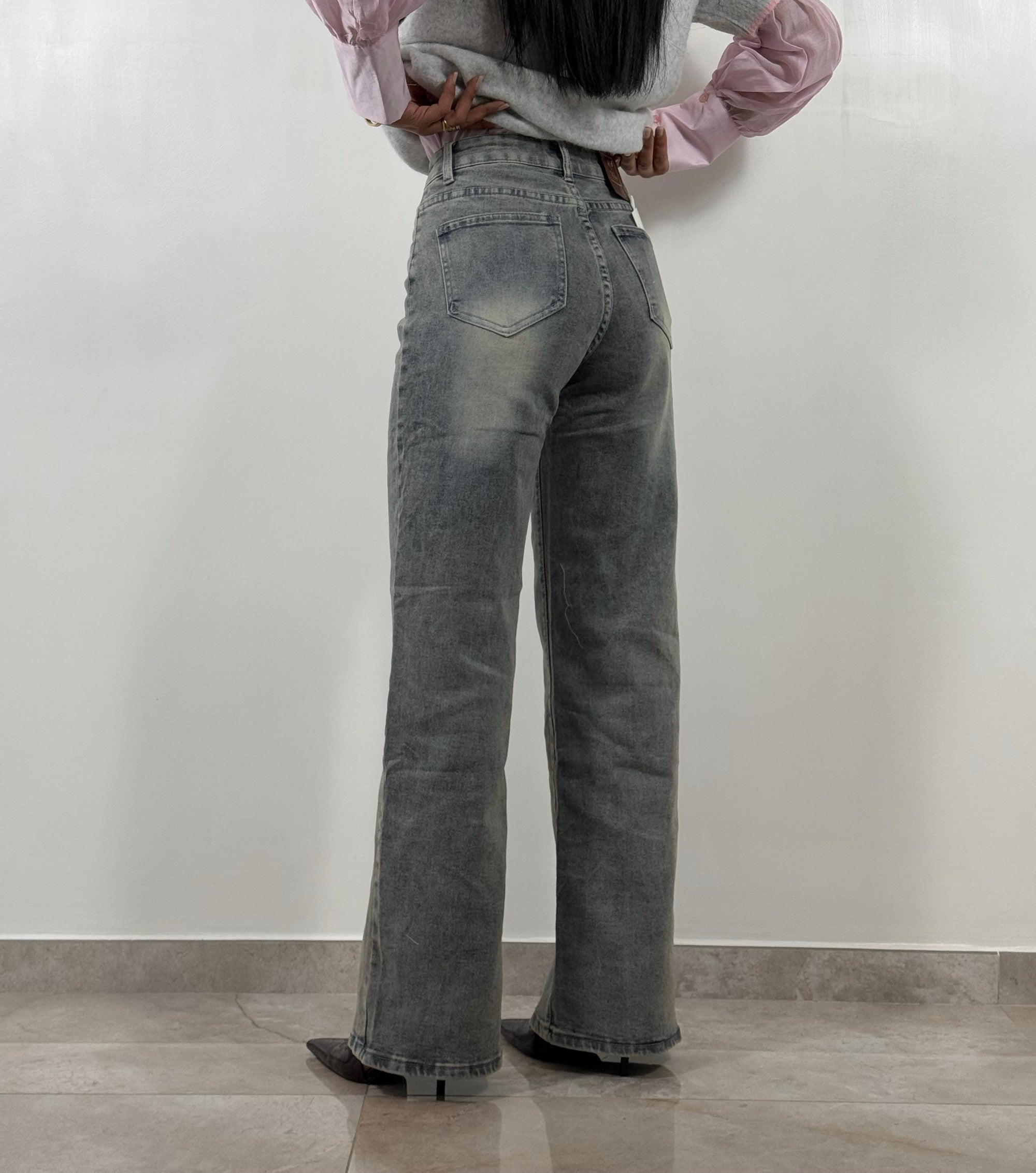 Jeans Palazzo Sabbiato