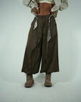 Pant Satin Palloncino Marrone