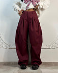 Pantalone Balloon Bordeaux